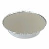 Boardwalk Round Aluminum To-Go Container Lids, Flat Lid, 9 in., Silver, Paper, 500PK BWKROUND9FLID